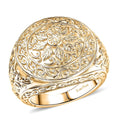 EverTrue Bronzella Collection Botanical Crest Ring in 18K YG Plated Bronze (Size 10.0) - Sticky add to cart bar