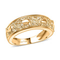 EverTrue Bronzella Collection Majestic Elephant Ring in 18K YG Plated Bronze (Size 10.0) - Sticky add to cart bar