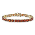 D'Joy Premium Red Citrine Bracelet in 18K Vermeil YG Over Sterling Silver (7.25 In) 17.80 ctw - Sticky add to cart bar
