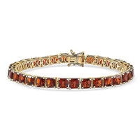 D'Joy Premium Red Citrine Bracelet in 18K Vermeil YG Over Sterling Silver (7.25 In) 17.80 ctw