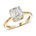Luxoro 10K Yellow Gold Premium Strontium Titanate Solitaire Ring (Size 10.0) 5.40 ctw - Sticky add to cart bar