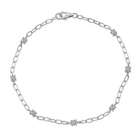 Luxuriant Lab Grown Diamond (G-H, SI) Bracelet in Rhodium Over Sterling Silver (6.50 In) 0.60 ctw
