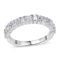 Luxuriant Lab Grown Diamond (G-H, SI) Ring in Rhodium Over Sterling Silver (Size 10.0) 0.65 ctw - Sticky add to cart bar