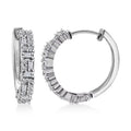 Luxuriant Lab Grown Diamond G-H SI 1.25 ctw Art Deco Earrings in Rhodium Over Sterling Silver - Sticky add to cart bar