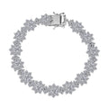 D'Joy Moissanite 12.60 ctw Bracelet in Rhodium Over Sterling Silver (7.25 In) - Sticky add to cart bar