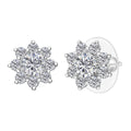 D'Joy Moissanite (Rnd 5mm) Earrings in Rhodium Over Sterling Silver 1.75 ctw - Sticky add to cart bar