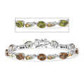EverTrue Autumn Alexite, Hebei Peridot Bracelet in 18K YG Plated and Platinum Bond (7.25 In) 11.30 ctw - Sticky add to cart bar