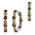 EverTrue Autumn Alexite 6.85 ctw Rose Flower Hoop Earrings in 18K YG Plated and Platinum Bond - Sticky add to cart bar