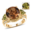 EverTrue Autumn Alexite, Multi Gemstone Ring in 18K YG Plated (Size 10.0) 3.85 ctw - Sticky add to cart bar