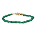 D'Joy Verde Onyx 20.00 ctw Beaded Bracelet in 18K Vermeil Yellow Gold Over Sterling Silver (7.25 In) - Sticky add to cart bar