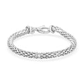 La Bella Italian Sterling Silver Pop Corn Chain Bracelet (8.00 In) (10.25 g) - Sticky add to cart bar