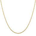 3.05mm Hollow laser Rope Necklace in 14K Yellow Gold 5.10 Grams 22 Inches - Sticky add to cart bar