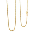 1.7mm Hollow Luca Necklace in 10K Yellow Gold 5.3 Grams 24 Inches - Sticky add to cart bar