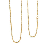 1.7mm Hollow Luca Necklace in 10K Yellow Gold 5.3 Grams 24 Inches