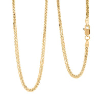 1.5mm Square Palma Necklace in 10K Yellow Gold 3.9 Grams 20 Inches