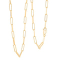 Italian 4.20mm Paper Clip Chain Necklace in 14K YG Over Sterling Silver 13.9 Grams 18 Inches - Sticky add to cart bar