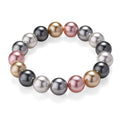 Multi Color Shell Pearl Stretch Bracelet - Sticky add to cart bar