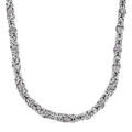 Blue Magic Color Glass Necklace (20-22 Inches) in Stainless Steel - Sticky add to cart bar