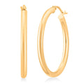 Italian Hoop Earrings in 14K Yellow Gold 2.3 Grams - Sticky add to cart bar