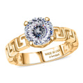 D'Joy Strontium Titanate Ring in 18K Vermeil YG Over Sterling Silver (Size 10.0) 3.10 ctw - Sticky add to cart bar