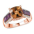 D'Joy Premium Marialite, Multi Gemstone Ring in 18K Vermeil RG Over Sterling Silver (Size 10.0) 3.50 ctw - Sticky add to cart bar