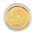24K Yellow Golden Regal Tiger Zodiac Medallion Coin Bar with Rainbow Line 100mg - Sticky add to cart bar