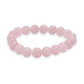 Galilea Rose Quartz 148.00 ctw Beaded Stretch Bracelet - Sticky add to cart bar