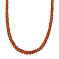 D'Joy Premium Orange Kyanite 95.00 ctw Beaded Necklace in 18K Vermeil Yellow Gold Over Sterling Silver 18-20 Inches - Sticky add to cart bar