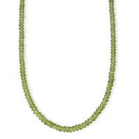 D'Joy Premium Hebei Peridot 75.00 ctw Beaded Necklace in 18K Vermeil Yellow Gold Over Sterling Silver 18-20 Inches