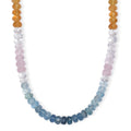 D'Joy Premium Multi Beryl 110.00 ctw Beaded Necklace in 18K Vermeil Yellow Gold Over Sterling Silver 18-20 Inches - Sticky add to cart bar