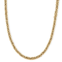 Byzantine Chain Necklace in ION Plated YG Stainless Steel 19-21 Inches
