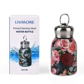 Rose Pattern 260ml Double Wall Stainless Steel Water Bottle - Sticky add to cart bar