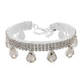 Sparkling Austrian Crystal Dripping Bracelet in Silvertone (7.50-9.50In) - Sticky add to cart bar