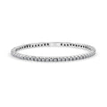 Luxuriant Lab Grown Diamond G-H SI 5.00 ctw Bangle Bracelet in Rhodium Over Sterling Silver and Stainless Steel (7.50 In) - Sticky add to cart bar