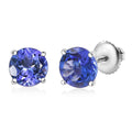 Luxoro 14K White Gold AAA Tanzanite Earrings 1.75 ctw - Sticky add to cart bar