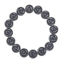 Hematite Beaded Stretch Bracelet 127.50 ctw (7.25-7.75 Inches)