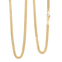 3.6mm Cuban Chain Necklace in 10K Yellow Gold 8.4 Grams 24 Inches