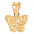 Made in America Butterfly Pendant without Chain in 10K Yellow Gold 1.60 Grams - Sticky add to cart bar