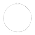 Diamond-cut Snake Chain Anklet in Rhodium Over Sterling Silver (10 In) 2.25 Grams - Sticky add to cart bar