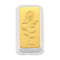 24K Yellow Gold 3D Brick Rose Emboss Sheet 45.3X25X10mm 1g - Sticky add to cart bar