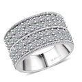 Luxuriant Lab Grown Diamond (G-H, SI) Ring in Sterling Silver (Size 6.0) 2.25 ctw - Sticky add to cart bar