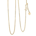 Wheat Adjustable Chain Necklace in 10K Yellow Gold 2.4 Grams 24 Inches - Sticky add to cart bar