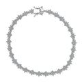 Luxuriant Lab Grown Diamond (G-H, SI) Eternal Blossom Bracelet in Rhodium Over Sterling Silver (6.50 In) 3.50 ctw - Sticky add to cart bar