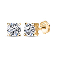 Luxuriant Lab Grown Diamond  Earring in 18K YG VermeilSterling Silver 0.50 ctw
