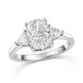 950 Platinum Luxuriant Lab Grown Diamond (E-F, VS) Ring (Size 6.0) (4.26 g) 2.50 ctw - Sticky add to cart bar