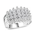 Diamond (G, SI) Ring in Rhodium Over Sterling Silver (Size 10.0) 0.46 ctw - Sticky add to cart bar