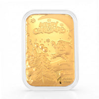 24K Golden Merry Christmas Emboss Sheet (31x45.5mm) 10mg