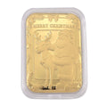 24K Golden Santa & Reindeer Christmas Celebration Emboss Sheet 10mg - Sticky add to cart bar