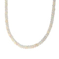 D'Joy Premium Ethiopian Welo Opal 50.00 ctw Beaded Graduated Necklace in 18K Vermeil Yellow Gold Over Sterling Silver 18-20 Inches - Sticky add to cart bar