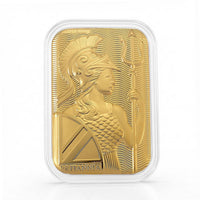 24K Golden Naval Majesty of Britannia Emboss Sheet 31x45.5mm 10mg
